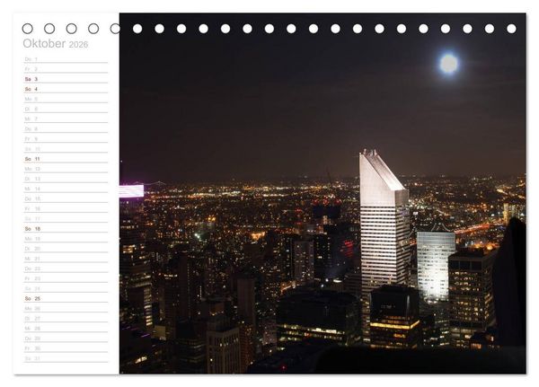 Produktbild: New York - Bilder einer Metropole (Tischkalender 2026 DIN A5 quer), CALVENDO Monatskalender
