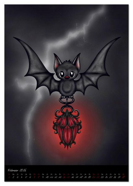 Produktbild: Gothic Fantasy Tiere (Tischkalender 2026 DIN A5 hoch), CALVENDO Monatskalender