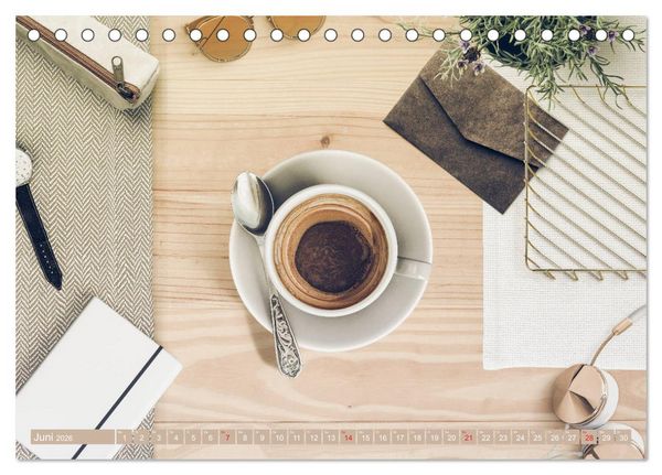 Produktbild: Auf einen Kaffee? (Tischkalender 2026 DIN A5 quer), CALVENDO Monatskalender
