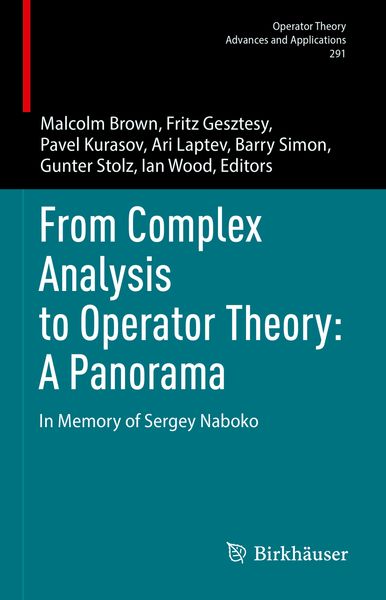 Produktbild: From Complex Analysis to Operator Theory: A Panorama