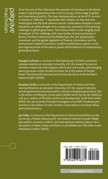 Produktbild: Global Governance, Conflict and Resistance