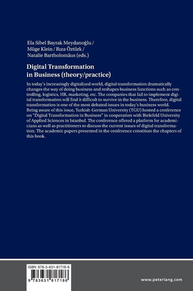Produktbild: Digital Transformation in Business (theory/practice)