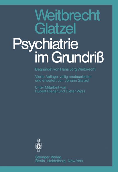 Produktbild: Psychiatrie im Grundri&szlig;