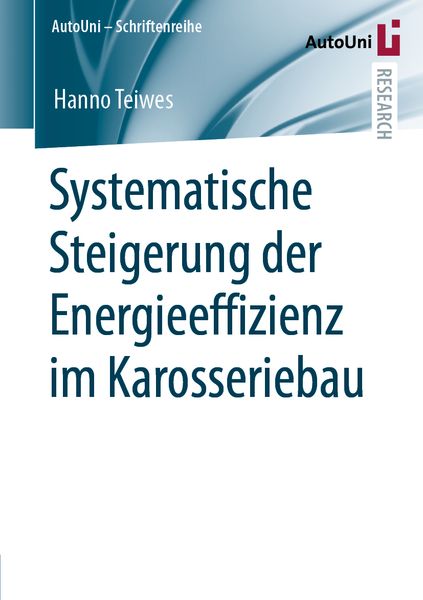 Produktbild: Systematische Steigerung der Energieeffizienz im Karosseriebau