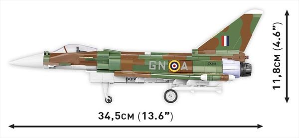 Produktbild: COBI Armed Forces 5843 - RAF Typhoon FGR4 GiNA, Bausatz 1:48, 577 Klemmbausteine