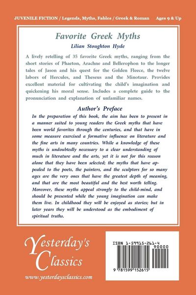 Produktbild: Favorite Greek Myths (Yesterday's Classics)
