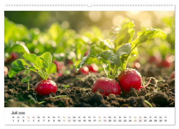 Produktbild: Gem&uuml;se f&uuml;r Gourmets (hochwertiger Premium Wandkalender 2026 DIN A2 quer), Kunstdruck in Hochglanz