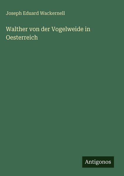 Produktbild: Walther von der Vogelweide in Oesterreich