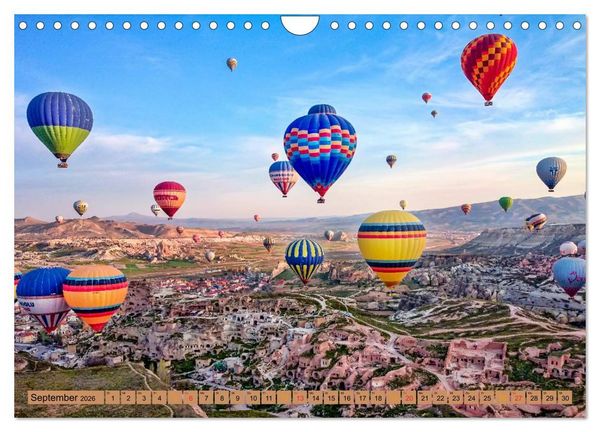 Produktbild: Fahren mit dem Ballon (Wandkalender 2026 DIN A4 quer), CALVENDO Monatskalender