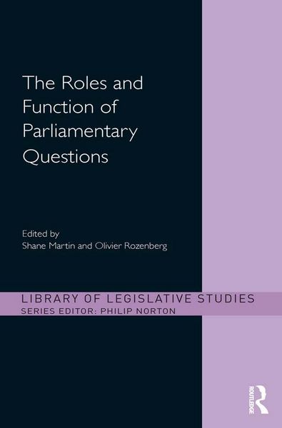 Produktbild: The Roles and Function of Parliamentary Questions