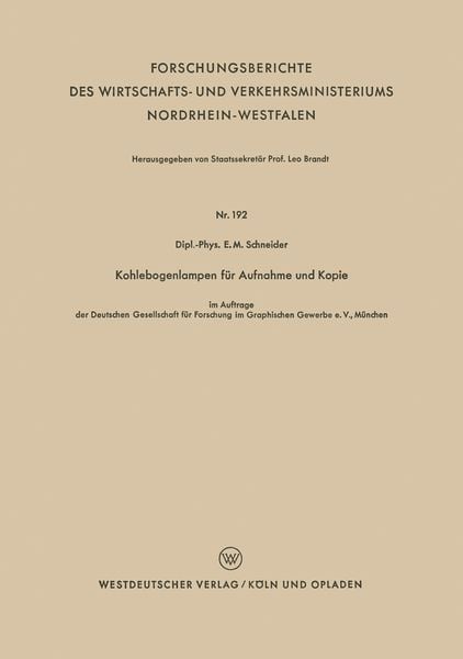Produktbild: Kohlebogenlampen f&uuml;r Aufnahme und Kopie