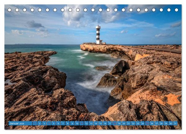 Produktbild: Mallorca, Sehnsuchtsinsel im Mittelmeer (Tischkalender 2026 DIN A5 quer), CALVENDO Monatskalender
