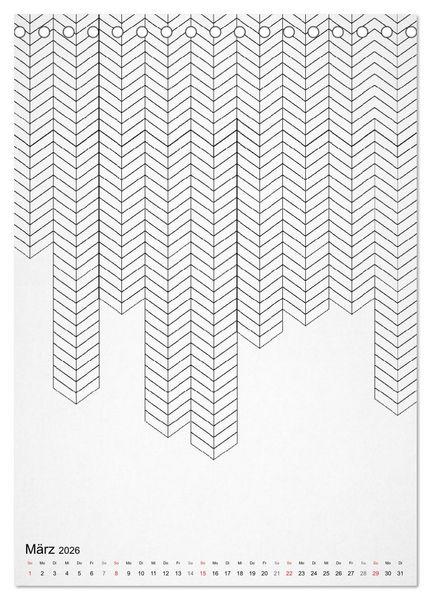 Produktbild: Geometric Graphik Art (Tischkalender 2026 DIN A5 hoch), CALVENDO Monatskalender