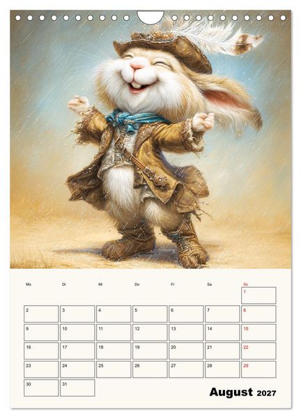 Produktbild: Wundersame Seelen. Kaninchen zwischen Fantasie, Humor und feiner Poesie (Wandkalender 2027 DIN A4 hoch), CALVENDO Monatskalender
