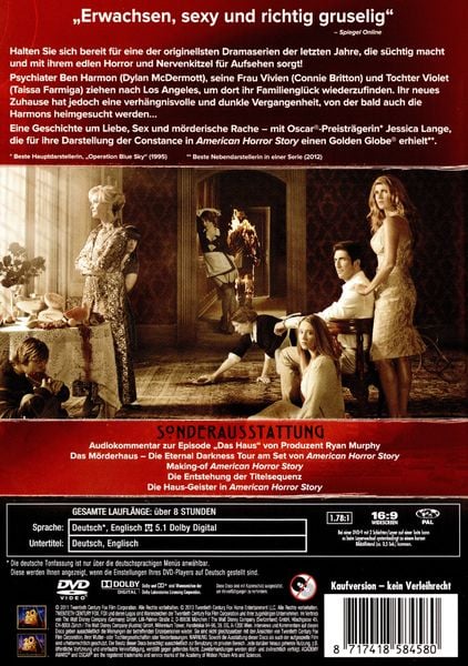 Produktbild: American Horror Story - Staffel 1 [4 DVDs]