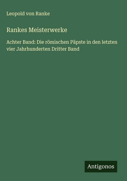 Produktbild: Rankes Meisterwerke
