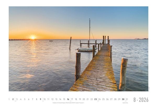 Produktbild: Seeblick 2026 - Bildkalender quer 49,5x33 cm - Sea View - die schönsten Strandbilder - Landschaftskalender - Wandkalender - Wandplaner