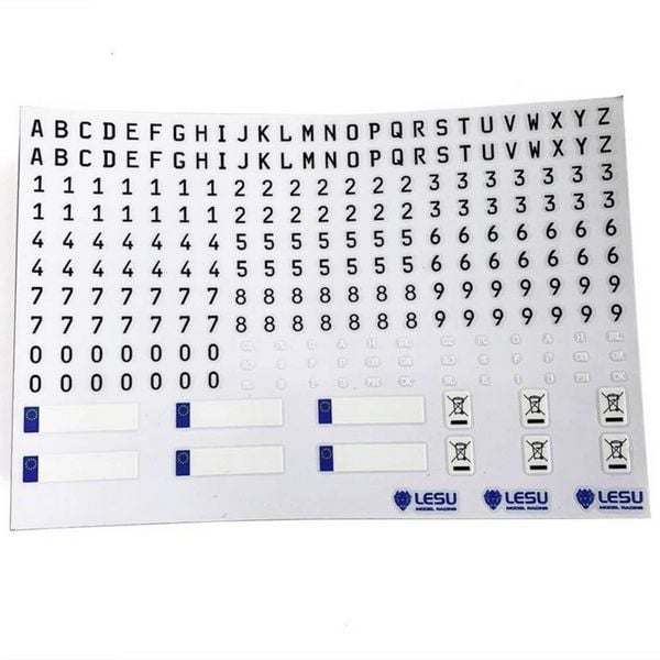 Produktbild: Thicon Models 50413 Nummernschild-Sticker 1:14 Dekorbogen 1St.
