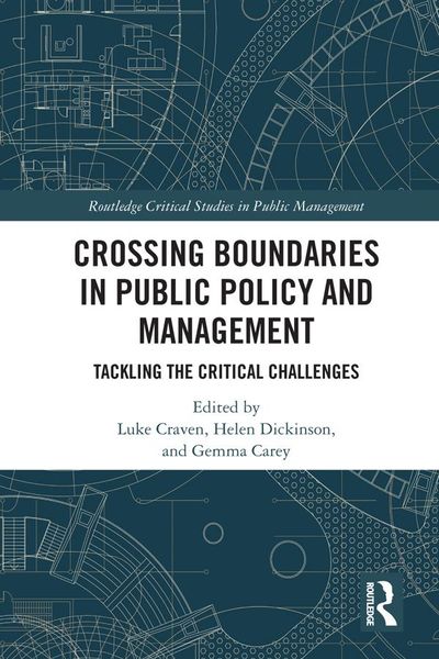 Produktbild: Crossing Boundaries in Public Policy and Management