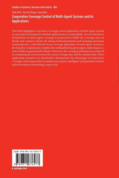 Produktbild: Cooperative Coverage Control of Multi-Agent Systems and its Applications