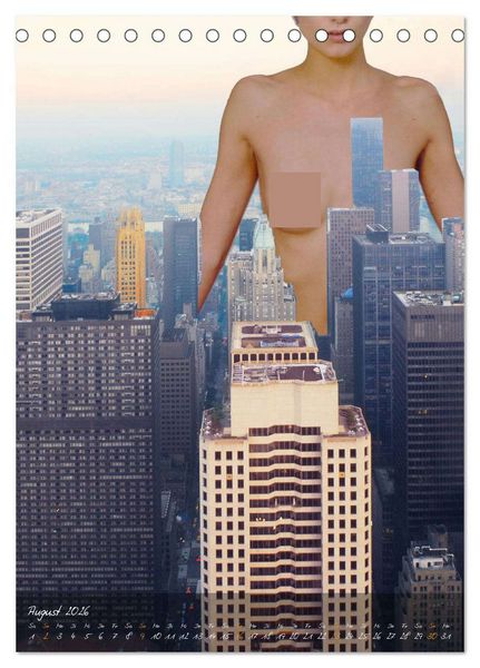 Produktbild: Big Apple Akt (Tischkalender 2026 DIN A5 hoch), CALVENDO Monatskalender