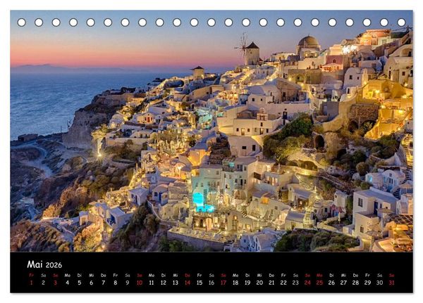 Produktbild: Leuchtende St&auml;dte (Tischkalender 2026 DIN A5 quer), CALVENDO Monatskalender