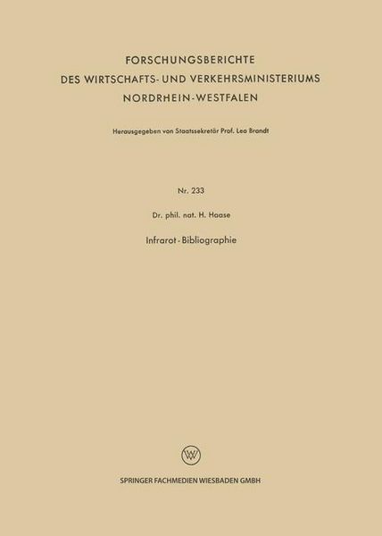 Produktbild: Infrarot-Bibliographie