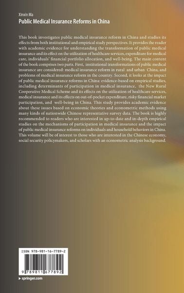 Produktbild: Public Medical Insurance Reforms in China