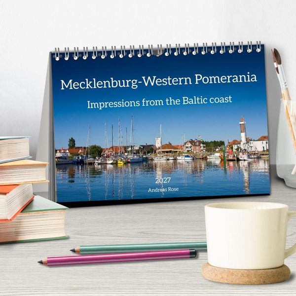 Produktbild: Mecklenburg-Western Pomerania. Impressions from the Baltic coast (Desk Calendar 2027 DIN A5 landscape), CALVENDO 12 Month DeskCalendar