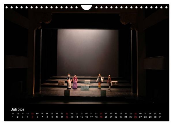 Produktbild: B&uuml;hnenbildmodelle (Wandkalender 2026 DIN A4 quer), CALVENDO Monatskalender