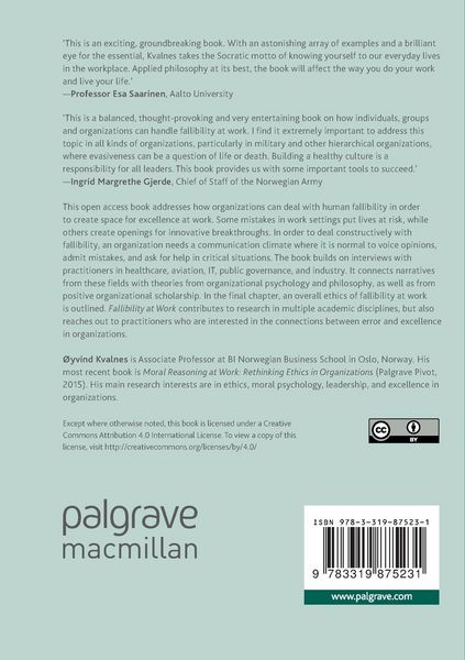 Produktbild: Fallibility at Work