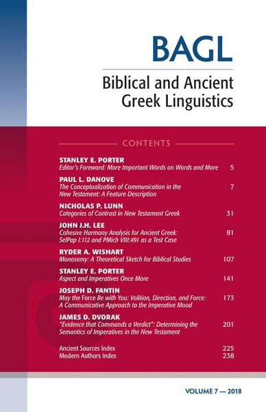 Produktbild: Biblical and Ancient Greek Linguistics, Volume 7
