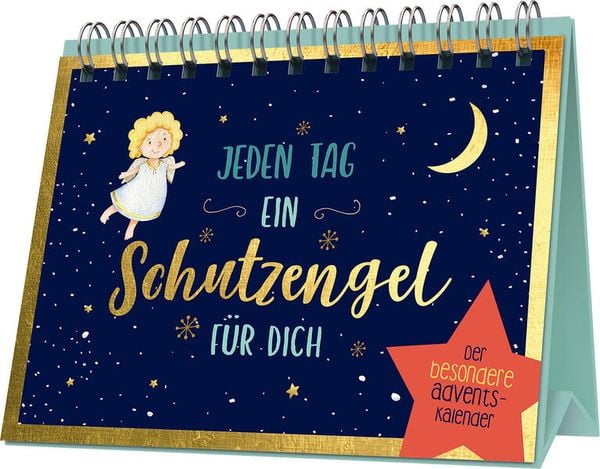 Produktbild: Jeden Tag ein Schutzengel f&uuml;r dich | Adventskalender mit Aufsteller