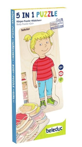 Produktbild: Lagen-Puzzle "Dein K&ouml;rper" M&auml;dchen / 29 Teile