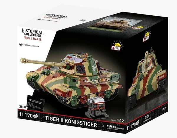 COBI-2808 - Executive Edition, Tiger II Königstiger, Bausatz 1:12, 11170 Klemmbausteine