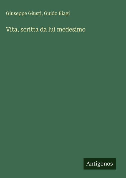 Produktbild: Vita, scritta da lui medesimo