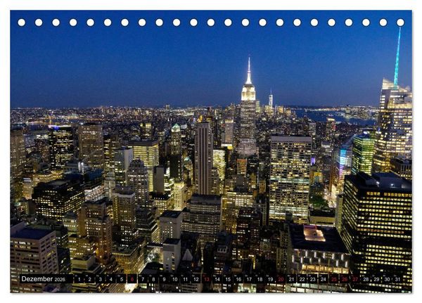 Produktbild: New York - 4 Tage unterwegs im Big Apple (Tischkalender 2026 DIN A5 quer), CALVENDO Monatskalender