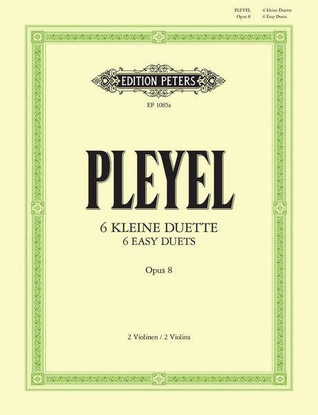 Produktbild: 6 kleine Duette op. 8