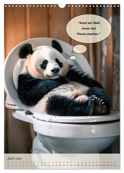Produktbild: Tierisch lustiger Toilettenhumor (Wandkalender 2026 DIN A3 hoch), CALVENDO Monatskalender