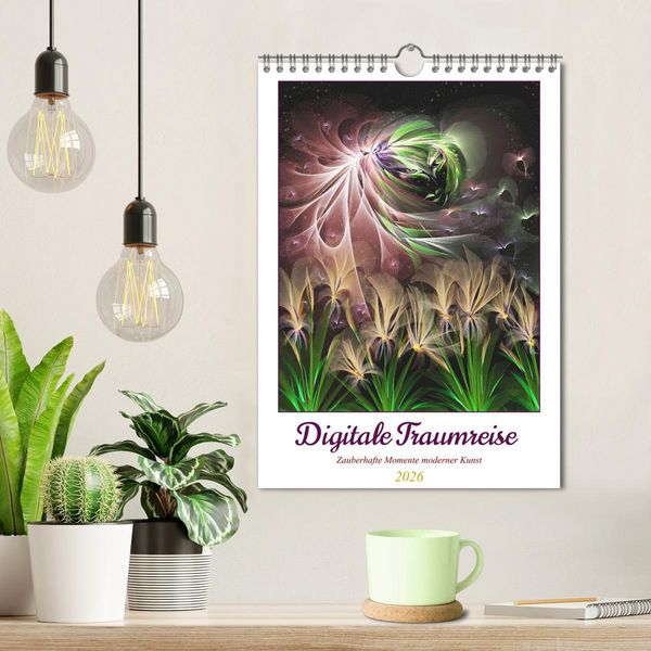 Produktbild: Digitale Traumreise (Wandkalender 2026 DIN A4 hoch), CALVENDO Monatskalender