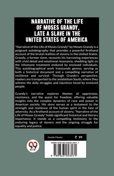 Produktbild: Narrative of the Life of Moses Grandy, Late a Slave in the United States of America