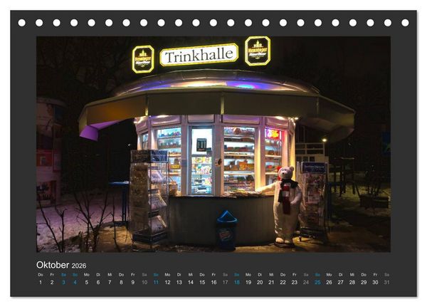 Produktbild: FRANKFURT - Nachtlichter 2026 (Tischkalender 2026 DIN A5 quer), CALVENDO Monatskalender
