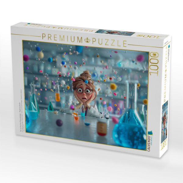 Produktbild: CALVENDO Puzzle Nur ein bisschen Pharmakologie - Medizinstudentin | 1000 Teile Lege-Gr&ouml;&szlig;e 64x48cm Foto-Puzzle f&uuml;r gl&uuml;ckliche Stunden