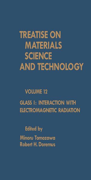 Produktbild: Glass I: Interaction with Electromagnetic Radiation