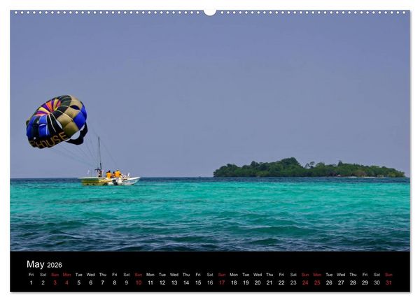 Produktbild: Jamaica Sun and Beaches (High Quality Premium Wall Calendar 2026 DIN A2 landscape),CALVENDO 12 Month Wall Calendar
