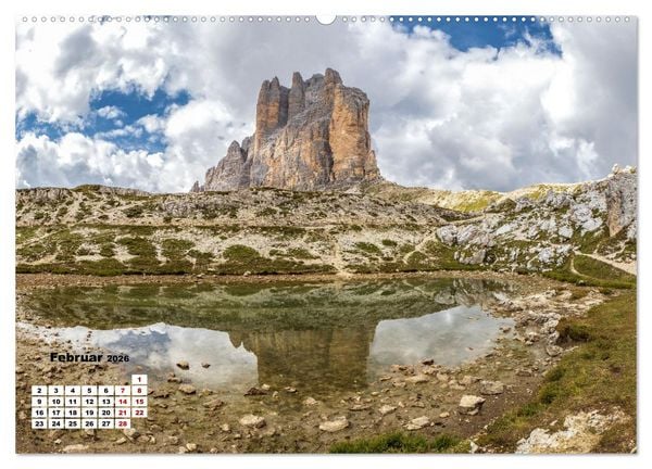 Produktbild: Berggipfel der Dolomiten (hochwertiger Premium Wandkalender 2026 DIN A2 quer), Kunstdruck in Hochglanz