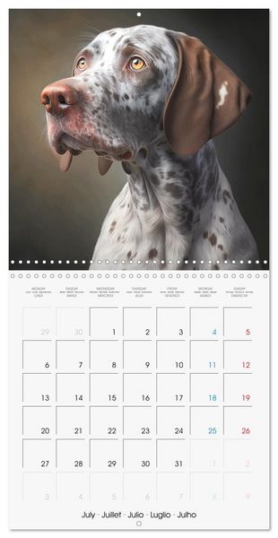 Produktbild: Portraits de grands chiens (Calendrier mural carr&eacute; 2026 30x30 cm) Calendrier double avec une page pour vos prises de notes