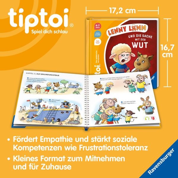 Tiptoi® Bildergeschichten über den Umgang mit Gefühlen - Lenny Lamm und die Sache mit der Wut