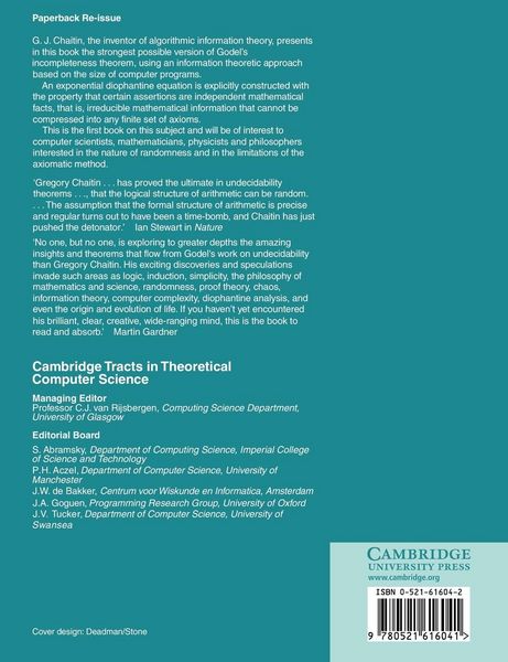 Produktbild: Algorithmic Information Theory