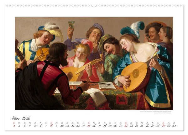 Produktbild: KlangFarben - Musik im Bild Kunstkalender (hochwertiger Premium Wandkalender 2026 DIN A2 quer), Kunstdruck in Hochglanz